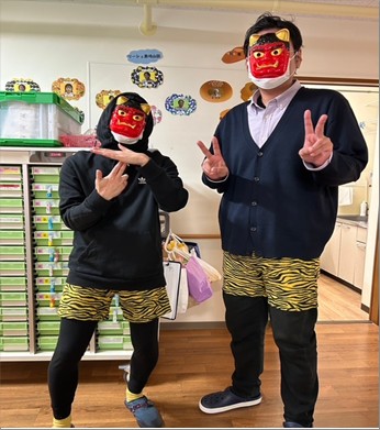 リーシェ黒埼山田　豆まき♪