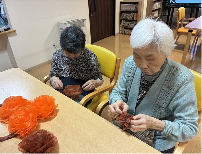 🍂秋の天井飾り制作🍂