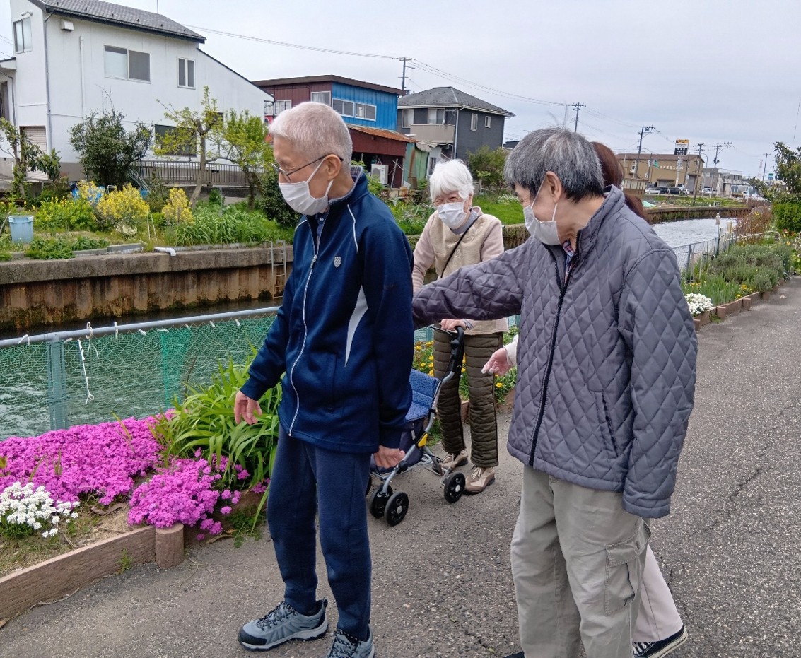 散歩に行ってきました。