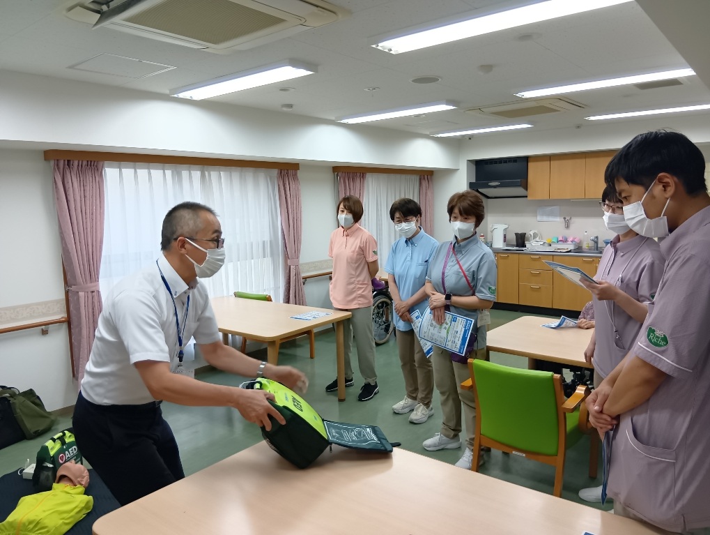 AED操作説明・救命講習を実施しました